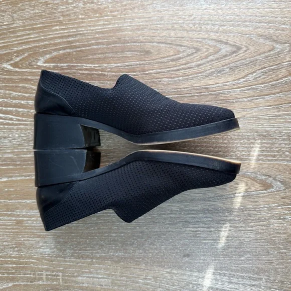 Donald J. Pliner Alice Black Dot Square Toe Chunky Block Heel Loafer Women's 8.5 - Picture 3 of 10